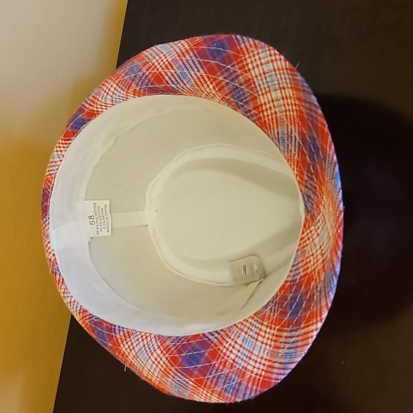 PATRIOTIC FEDORA TRILBY FLASHING LIGHT UP PLAID HAT RED BLUE 4TH JULY - Picture 7 of 9